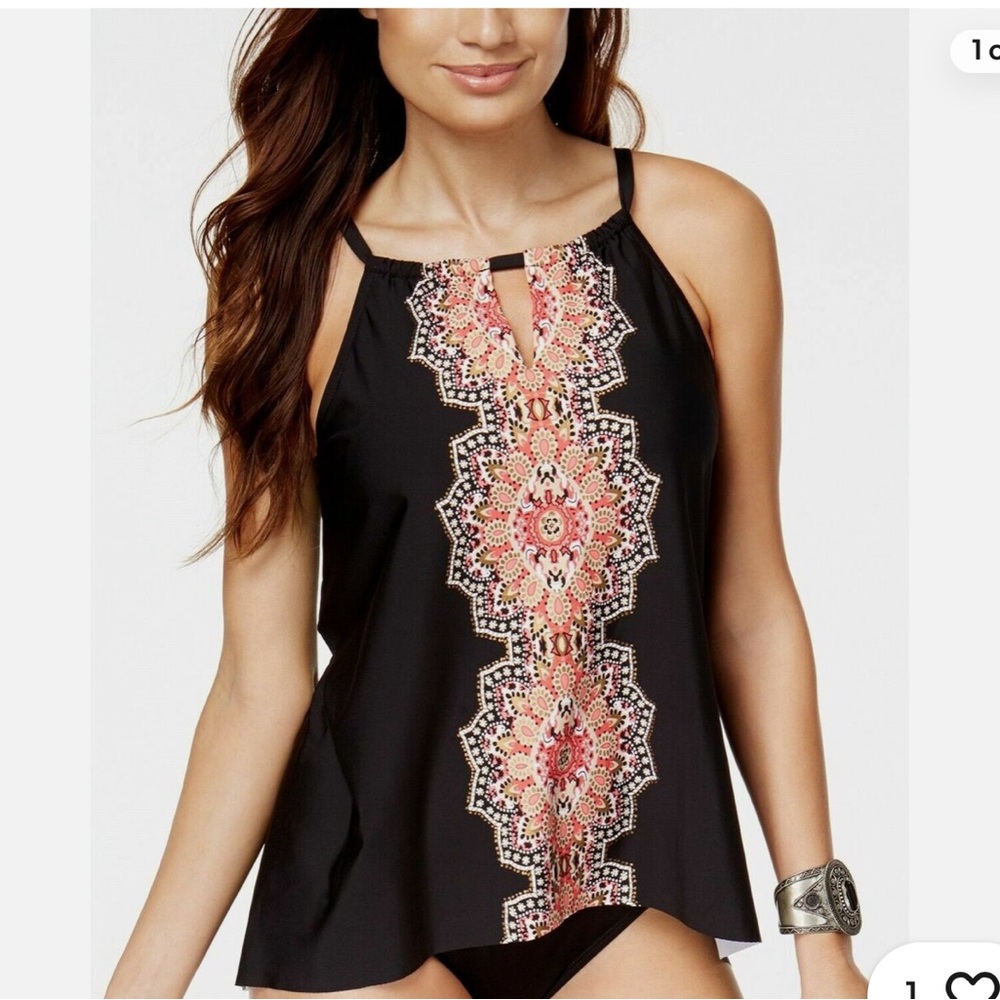KEY HOLE TANKIN SWIM TOP